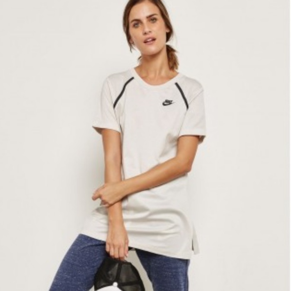 Nike Beige Bonded Top